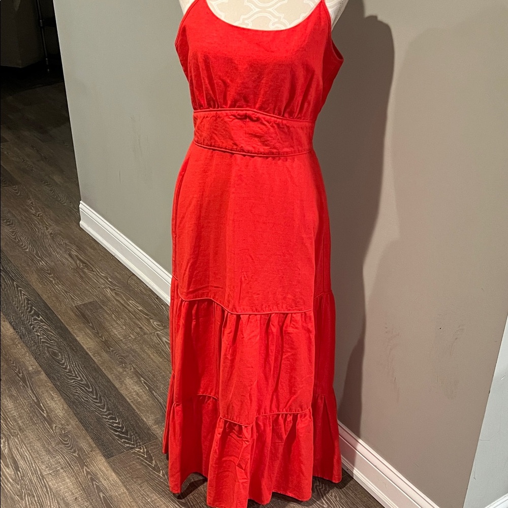 C&C California Vibrant Red Maxi Dress